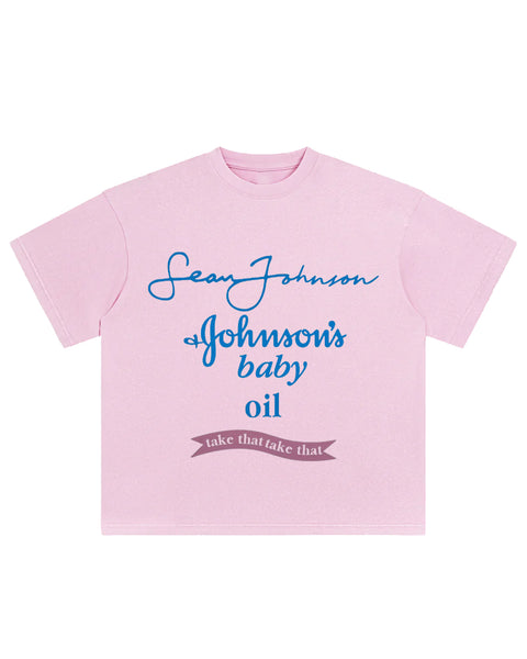 "Sean Johnson + Johnson's" (Pink) Tee